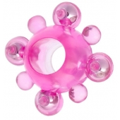 Эрекционное кольцо c бусинками - Toyfa Basic - в Люберцах купить с доставкой