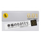 Презервативы Sagami Original 0.02 L-size увеличенного размера - 5 шт. - Sagami - купить с доставкой в Люберцах