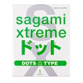 Презерватив Sagami Xtreme Type-E с точками - 1 шт. - Sagami - купить с доставкой в Люберцах