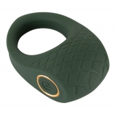 Зеленое эрекционное виброкольцо Luxurious Vibro Cock Ring - Orion - в Люберцах купить с доставкой