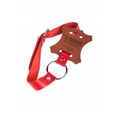 Кляп-кольцо на красных ремешках - Sitabella - купить с доставкой в Люберцах