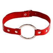 Кляп-кольцо на красных ремешках - Sitabella - купить с доставкой в Люберцах