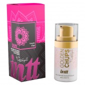Возбуждающий гель Golden Chups с малиновым ароматом - 17 мл. - INTT - купить с доставкой в Люберцах