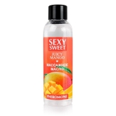 Массажное масло Sexy Sweet Juicy Mango с феромонами и ароматом манго - 75 мл. - Биоритм - купить с доставкой в Люберцах