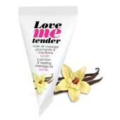 Съедобное согревающее массажное масло Love Me Tender Vanilla с ароматом ванили - 10 мл. - Love to Love - купить с доставкой в Люберцах