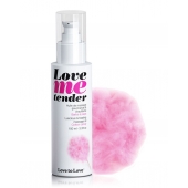 Съедобное согревающее массажное масло Love Me Tender Cotton Candy с ароматом сладкой ваты - 100 мл. - Love to Love - купить с доставкой в Люберцах