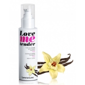 Съедобное согревающее массажное масло Love Me Tender Vanilla с ароматом ванили - 100 мл. - Love to Love - купить с доставкой в Люберцах