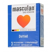 Презервативы с пупырышками Masculan Dotted - 3 шт. - Masculan - купить с доставкой в Люберцах