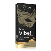 Съедобный гель Dual Vibe Pina Colada с эффектом вибрации и вкусом коктейля пина колада - 15 мл. - ORGIE - купить с доставкой в Люберцах