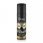 Съедобный гель Dual Vibe Pina Colada с эффектом вибрации и вкусом коктейля пина колада - 15 мл. - ORGIE - купить с доставкой в Люберцах