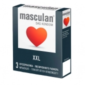 Презервативы увеличенного размера Masculan XXL - 3 шт. - Masculan - купить с доставкой в Люберцах