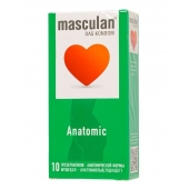 Презервативы анатомической формы Masculan Anatomic - 10 шт. - Masculan - купить с доставкой в Люберцах
