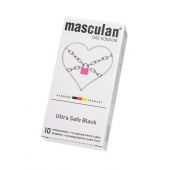 Ультрапрочные презервативы Masculan Ultra Safe Black - 10 шт. - Masculan - купить с доставкой в Люберцах