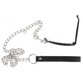 Зажим для половых губ с поводком Pussy Clamp With A Leash - Orion - купить с доставкой в Люберцах