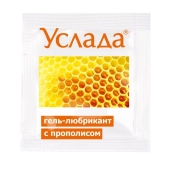 Гель-лубрикант «Услада с прополисом» - 3 гр. - Биоритм - купить с доставкой в Люберцах