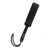 Черный кожаный пэддл - 37 см. - Pecado - купить с доставкой в Люберцах