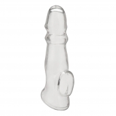 Прозрачная насадка для пениса Girthy Penis Enhancing Sleeve Extension - 17,1 см. - BlueLine - в Люберцах купить с доставкой