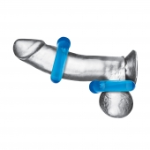 Комплект из двух колец для пениса 2-Pack Ultra-Stretch Stamina Endurance Ring - BlueLine - в Люберцах купить с доставкой