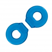 Комплект из двух колец для пениса 2-Pack Ultra-Stretch Stamina Endurance Ring - BlueLine - в Люберцах купить с доставкой