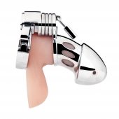 Клетка на пенис из металла Obedience Cock Cage - BlueLine - купить с доставкой в Люберцах