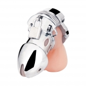 Клетка на пенис из металла Obedience Cock Cage - BlueLine - купить с доставкой в Люберцах