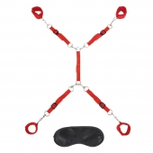 Красная фиксация на матрас Classic Bedspreader - Lux Fetish - купить с доставкой в Люберцах