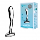 Стальной стимулятор простаты Stainless Steel Prostate Plug - 11,5 см. - b-Vibe - в Люберцах купить с доставкой