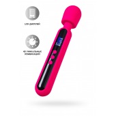 Ярко-розовый wand-вибратор Mashr - 23,5 см. - ToyFa