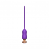 Фиолетовый тонкий стимулятор Nipple Vibrator - 23 см. - I-MOON - купить с доставкой в Люберцах