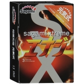 Презервативы Sagami Xtreme ENERGY с ароматом энергетика - 3 шт. - Sagami - купить с доставкой в Люберцах