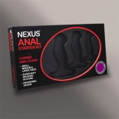 Набор из 3 массажеров простаты чёрного цвета NEXUS ANAL STARTER KIT - Nexus Range - в Люберцах купить с доставкой