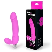 Розовый безремневой страпон Sexy Friend - 1137 - купить с доставкой в Люберцах