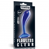 Синяя анальная втулка Flawless Clear Prostate Plug 6.0 - 15 см. - Lovetoy - в Люберцах купить с доставкой