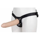 Пустотелый страпон MINI с бандажом - LOVETOY (А-Полимер) - купить с доставкой в Люберцах