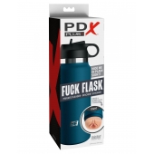 Мастурбатор-вагина в синей колбе F*ck Flask - Pipedream - в Люберцах купить с доставкой