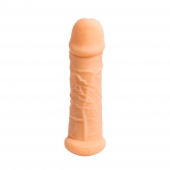 Телесный фаллоудлинитель Extra Size Bubbles - 15,5 см. - Lola Games - в Люберцах купить с доставкой