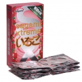Презервативы Sagami Xtreme Strawberry c ароматом клубники - 10 шт. - Sagami - купить с доставкой в Люберцах