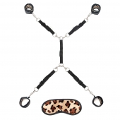 Леопардовая фиксация на матрас для рук и ног Classic Bedspreader - Lux Fetish - купить с доставкой в Люберцах