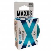 Презервативы Maxus G spot с двойной спиралью - 3 шт. - Maxus - купить с доставкой в Люберцах