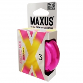Ароматизированные презервативы Maxus Exotic Mix - 3 шт. - Maxus - купить с доставкой в Люберцах