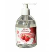 Лубрикант на водной основе Love Protection Raspberry с ароматом малины - 300 мл. - Lola Games - купить с доставкой в Люберцах