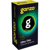Прозрачные ультратонкие презервативы Ganzo Ultra thin - 15 шт. - Ganzo - купить с доставкой в Люберцах