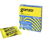 Классические презервативы с обильной смазкой Ganzo Classic - 3 шт. - Ganzo - купить с доставкой в Люберцах