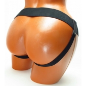 Трусики для страпона коричневого цвета - БДСМ Арсенал - купить с доставкой в Люберцах