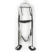 Черные секс-качели из широких ремней - Orion - купить с доставкой в Люберцах