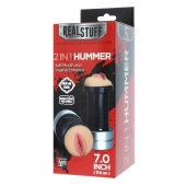 Двусторонний мастурбатор REALSTUFF 2 IN 1 HUMMER MOUTH   VAGINA - ротик и вагина - Dream Toys - в Люберцах купить с доставкой