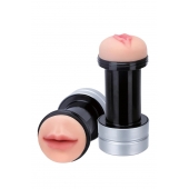 Двусторонний мастурбатор REALSTUFF 2 IN 1 HUMMER MOUTH   VAGINA - ротик и вагина - Dream Toys - в Люберцах купить с доставкой