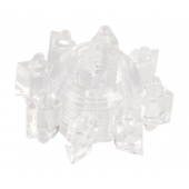 Прозрачное гелевое эрекционное кольцо-звезда - Toyfa Basic - в Люберцах купить с доставкой