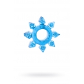 Голубая гелевая насадка-звезда - Toyfa Basic - в Люберцах купить с доставкой