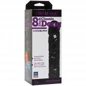 Насадка-фаллоимитатор Vac-U-Lock CodeBlack 8 Inch Classic Dong - 19,3 см. - Doc Johnson - купить с доставкой в Люберцах